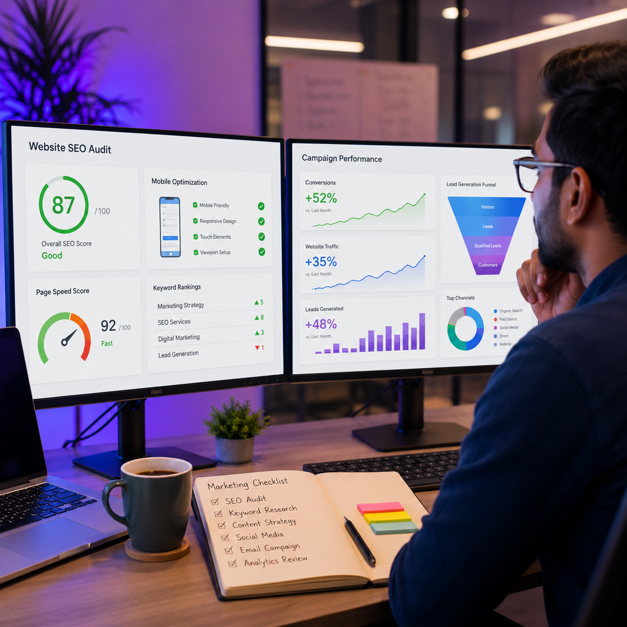 Digital marketing performance tracking