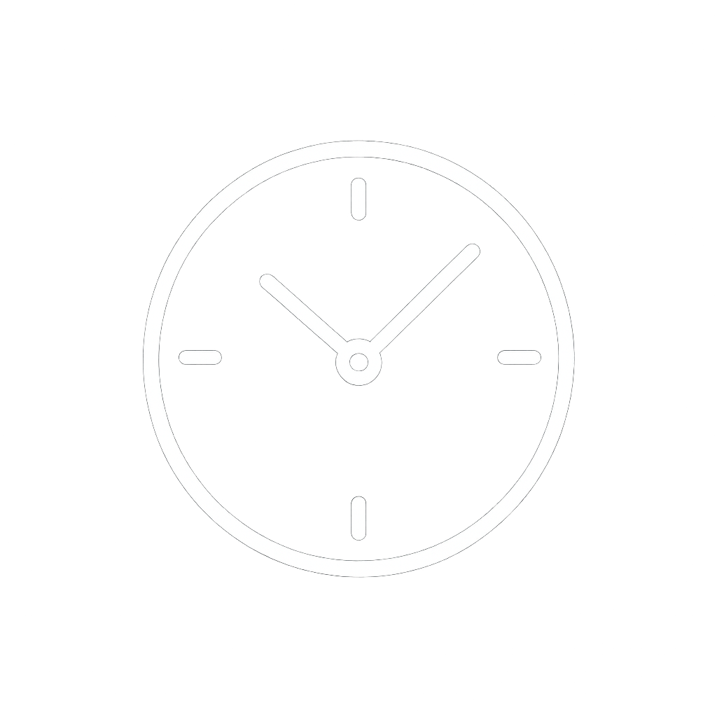 Office Hours Clock Icon